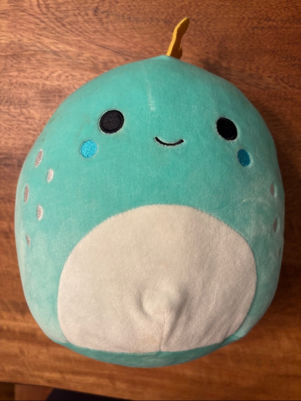 Squishmallows Teal and White Narwhal Plush